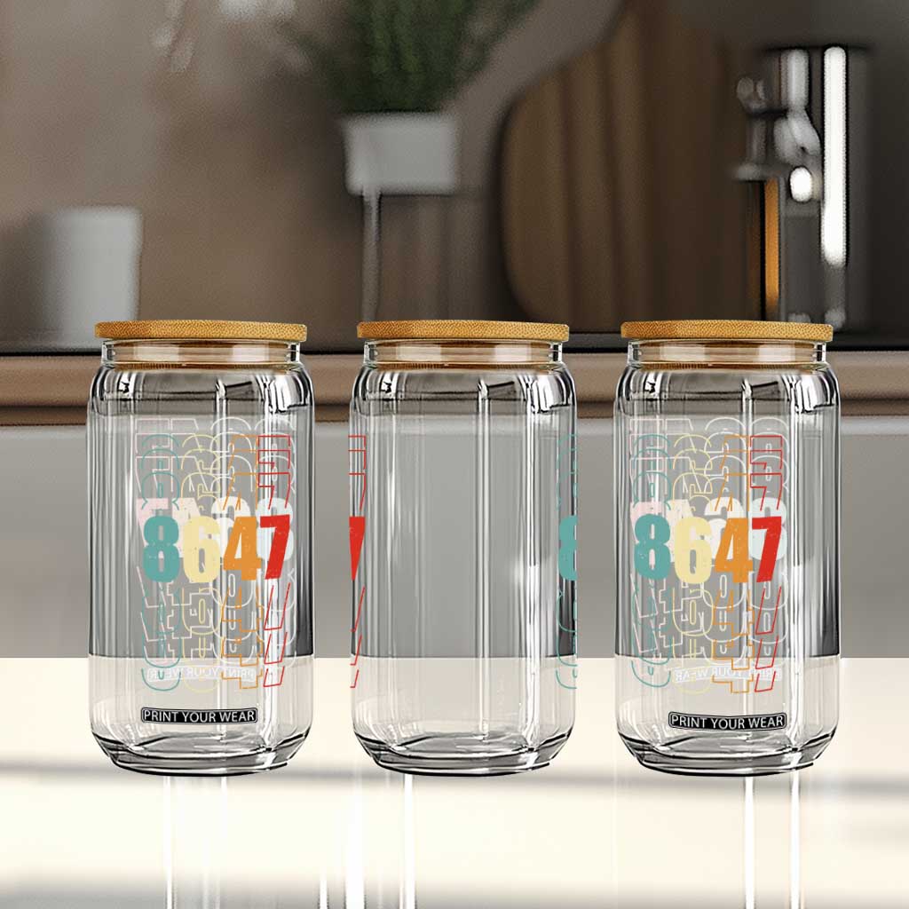 Retro Vintage 8647 Glass Can Subtle Anti FDT TS14 Print Your Wear