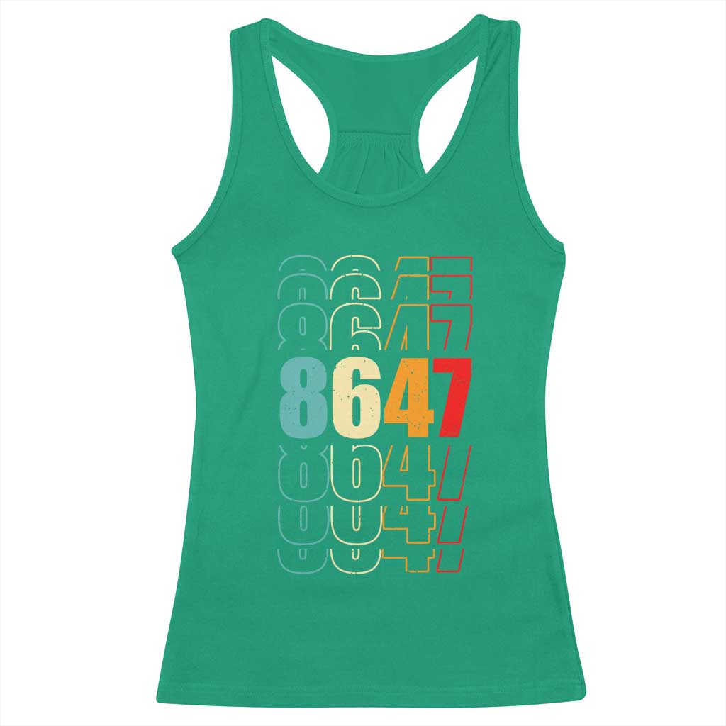 Retro Vintage 8647 Racerback Tank Top Subtle Anti FDT TS14 Irish Green Print Your Wear