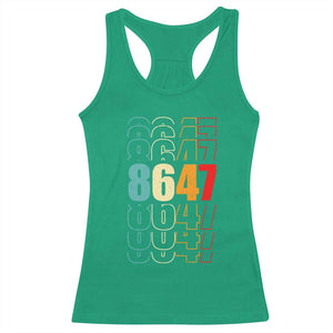 Retro Vintage 8647 Racerback Tank Top Subtle Anti FDT TS14 Irish Green Print Your Wear