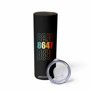 Retro Vintage 8647 Skinny Tumbler Subtle Anti FDT TS14 Print Your Wear