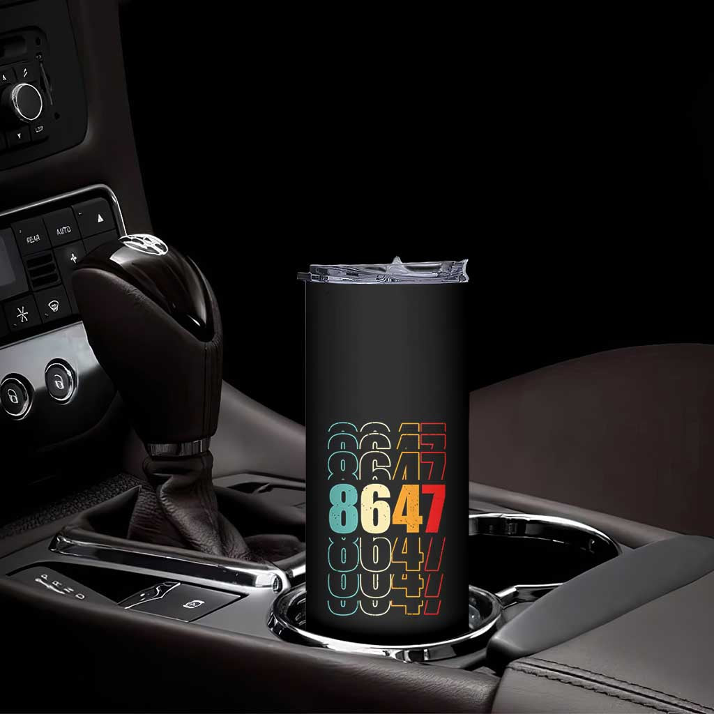Retro Vintage 8647 Skinny Tumbler Subtle Anti FDT TS14 Print Your Wear