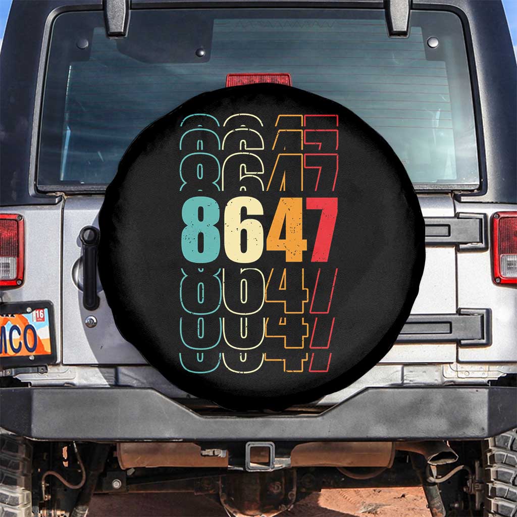 Retro Vintage 8647 Spare Tire Cover Subtle Anti FDT TS14 No hole Black Print Your Wear