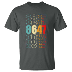 Retro Vintage 8647 T Shirt Subtle Anti FDT TS14 Dark Heather Print Your Wear