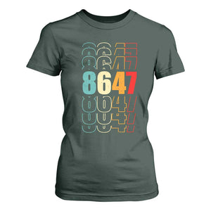 Retro Vintage 8647 T Shirt For Women Subtle Anti FDT TS14 Dark Forest Green Print Your Wear