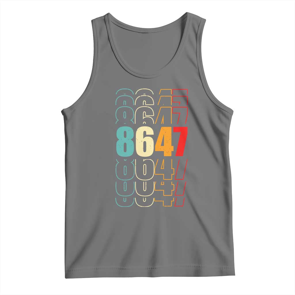 Retro Vintage 8647 Tank Top Subtle Anti FDT TS14 Black Heather Print Your Wear