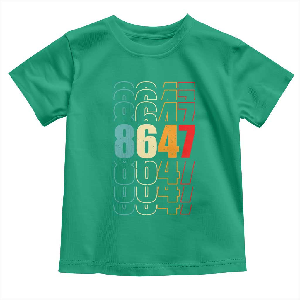 Retro Vintage 8647 Toddler T Shirt Subtle Anti FDT TS14 Irish Green Print Your Wear