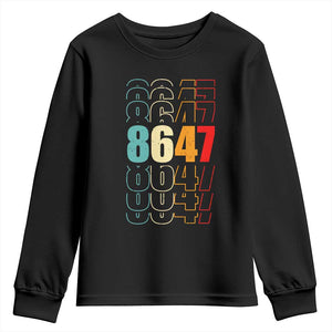 Retro Vintage 8647 Youth Sweatshirt Subtle Anti FDT TS14 Black Print Your Wear