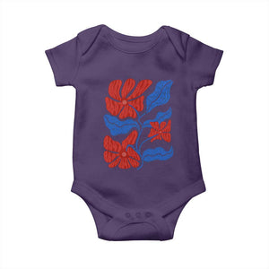 86 47 Boho Floral Matisse Baby Onesie No Kings Oligarchy FDT Political Protest TS14 Purple Print Your Wear