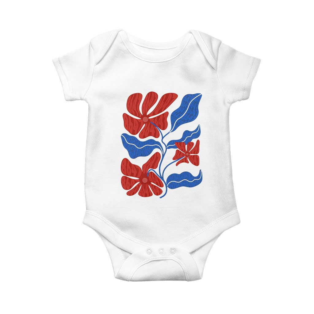 86 47 Boho Floral Matisse Baby Onesie No Kings Oligarchy FDT Political Protest TS14 White Print Your Wear