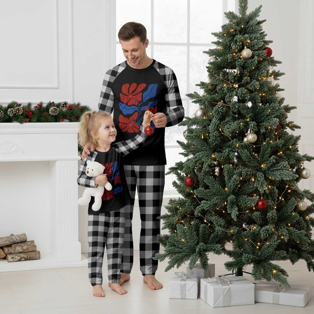 86 47 Boho Floral Matisse Plaid Pajama Set No Kings Oligarchy FDT Political Protest TS14 White Plaid Print Your Wear
