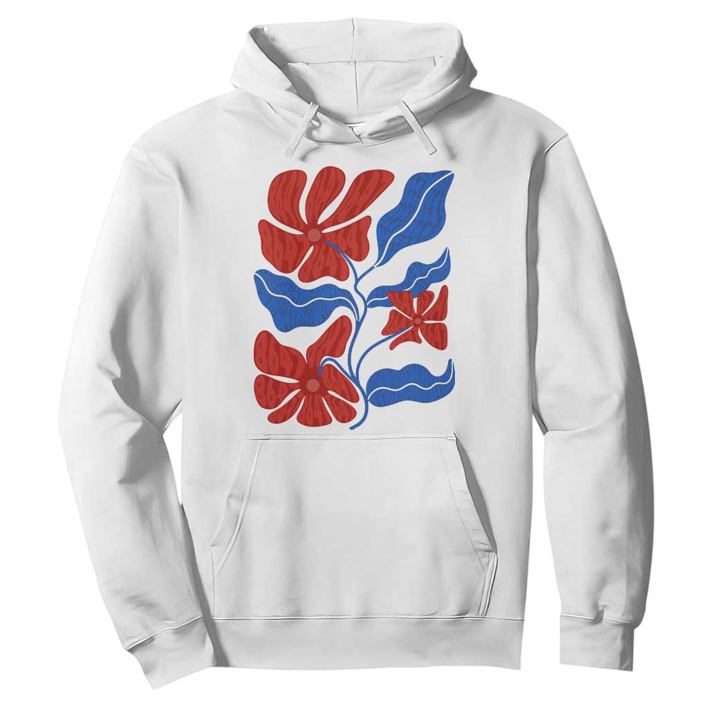 86 47 Boho Floral Matisse Hoodie No Kings Oligarchy FDT Political Protest TS14 White Print Your Wear