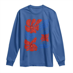 86 47 Boho Floral Matisse Long Sleeve Shirt No Kings Oligarchy FDT Political Protest TS14 Royal Blue Print Your Wear