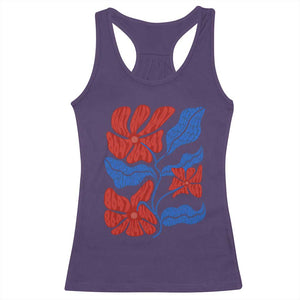 86 47 Boho Floral Matisse Racerback Tank Top No Kings Oligarchy FDT Political Protest TS14 Purple Print Your Wear