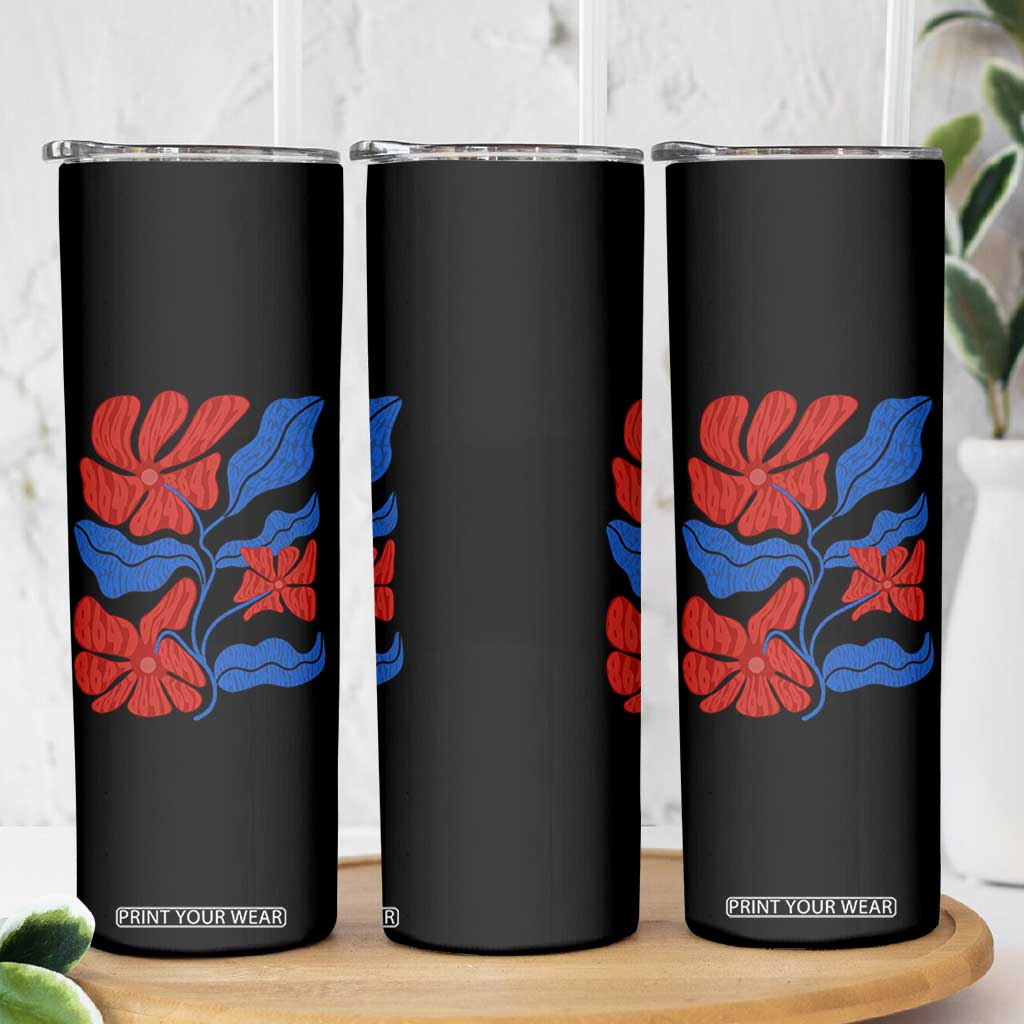 86 47 Boho Floral Matisse Skinny Tumbler No Kings Oligarchy FDT Political Protest TS14 Print Your Wear