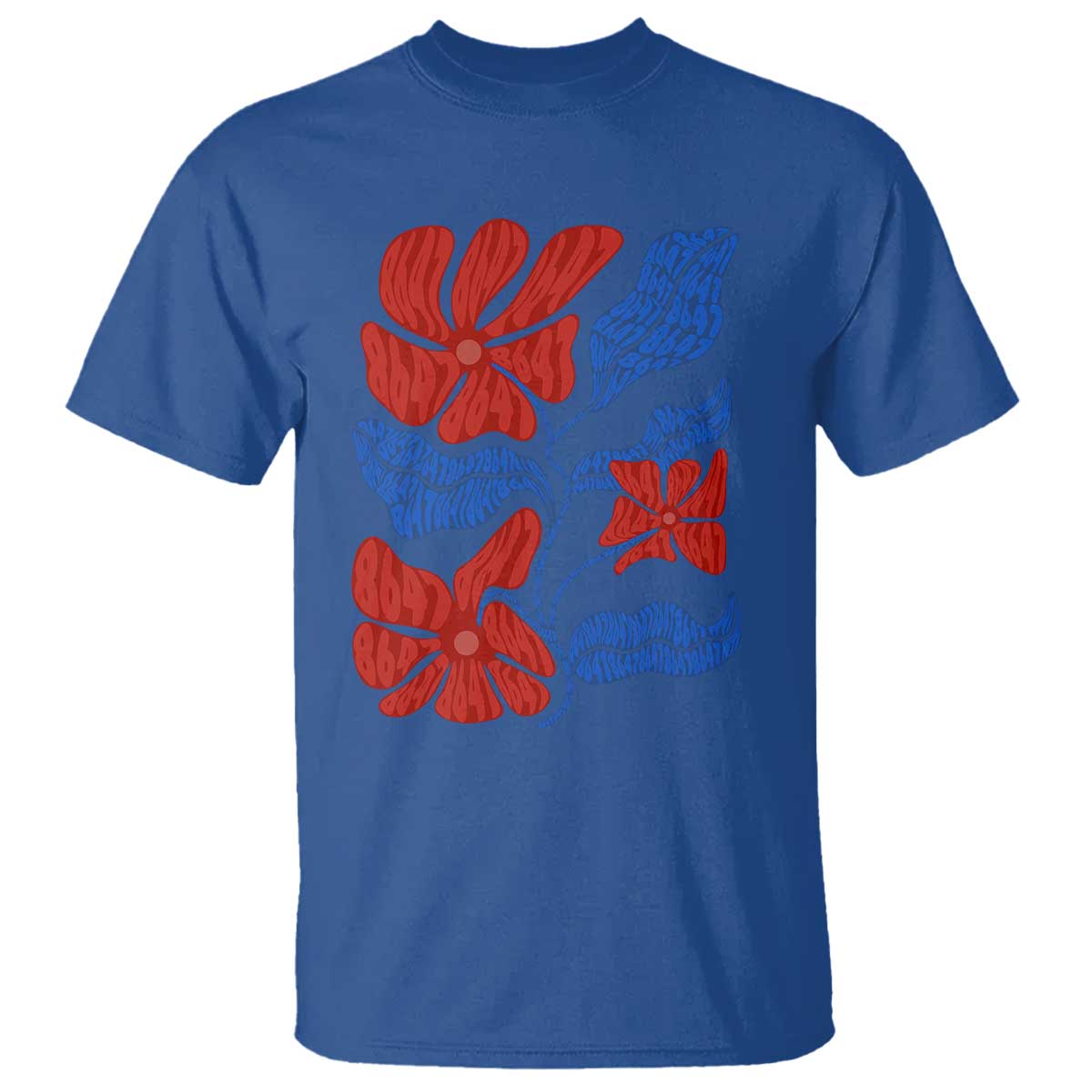 86 47 Boho Floral Matisse T Shirt No Kings Oligarchy FDT Political Protest TS14 Royal Blue Print Your Wear