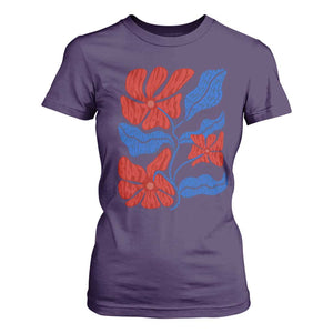 86 47 Boho Floral Matisse T Shirt For Women No Kings Oligarchy FDT Political Protest TS14 Purple Print Your Wear