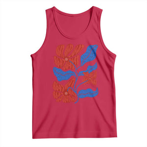 86 47 Boho Floral Matisse Tank Top No Kings Oligarchy FDT Political Protest TS14 Red Print Your Wear