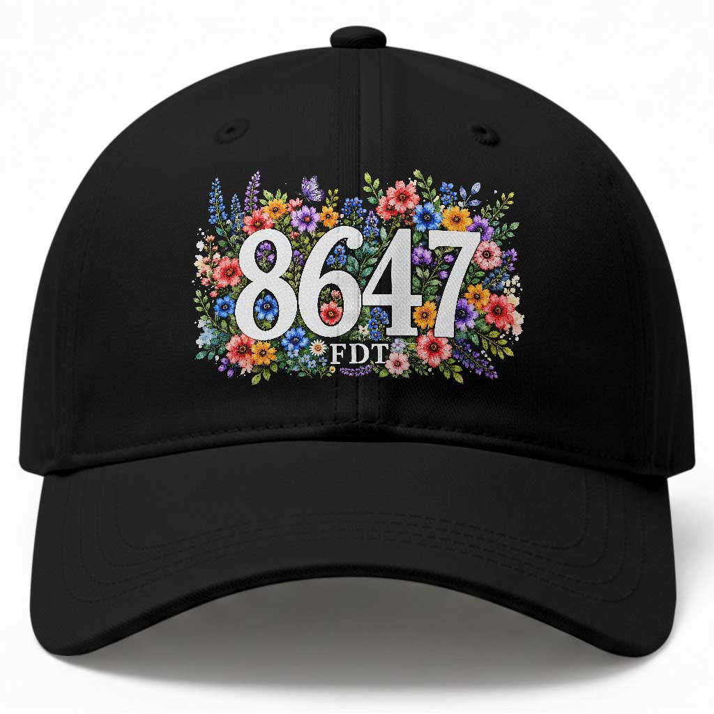 86 47 Floral Boho Style Baseball Cap Subtle FDT TS14 Print Your Wear