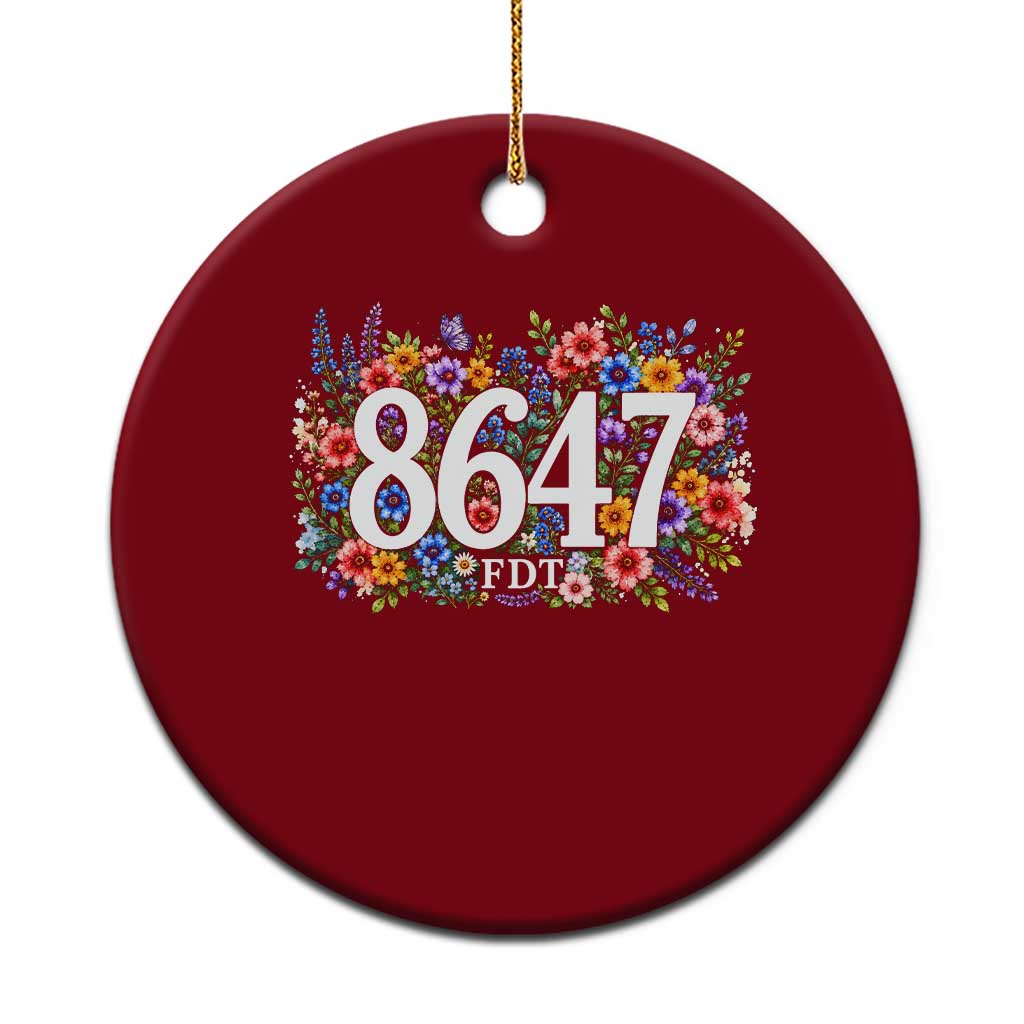 86 47 Floral Boho Style Ceramic Ornament Subtle FDT TS14 1pc Red Print Your Wear