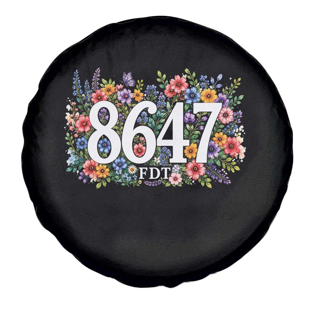 86 47 Floral Boho Style Spare Tire Cover Subtle FDT TS14 Print Your Wear