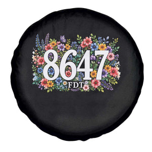 86 47 Floral Boho Style Spare Tire Cover Subtle FDT TS14 Print Your Wear
