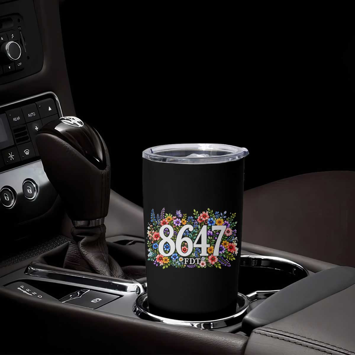 86 47 Floral Boho Style Tumbler Cup Subtle FDT TS14 Print Your Wear