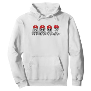 86 47 Subtle Anti FDT Hoodie Funny Skeleton Wearing Hat Sarcastic Political TS14 White Print Your Wear
