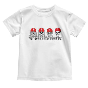 86 47 Subtle Anti FDT Toddler T Shirt Funny Skeleton Wearing Hat Sarcastic Political TS14 White Print Your Wear