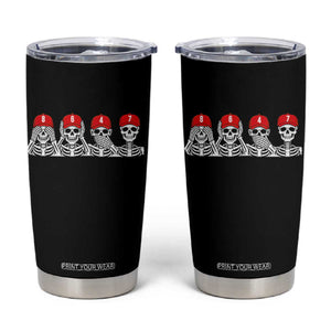 86 47 Subtle Anti FDT Tumbler Cup Funny Skeleton Wearing Hat Sarcastic Political TS14 Black Print Your Wear