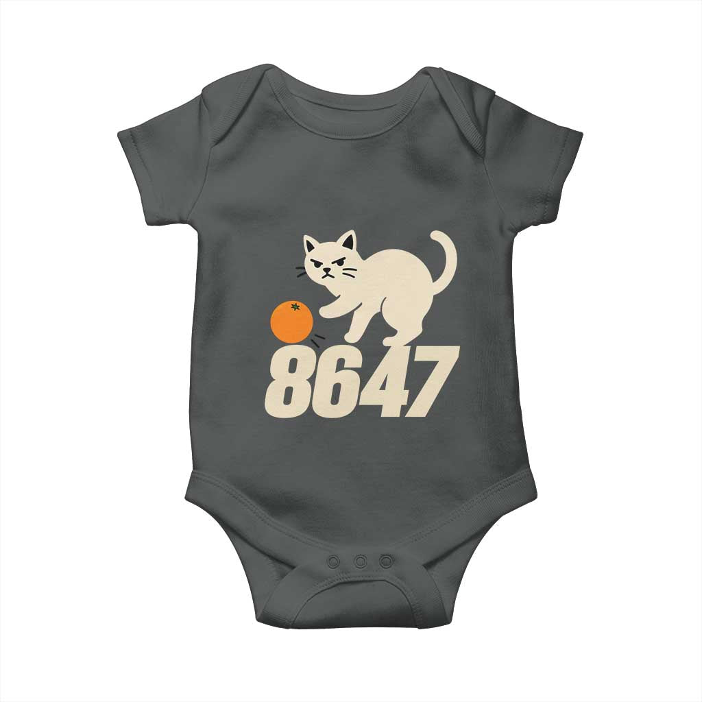 8647 FDT Baby Onesie Funny Cat Political Meme TS14 Dark Heather Print Your Wear