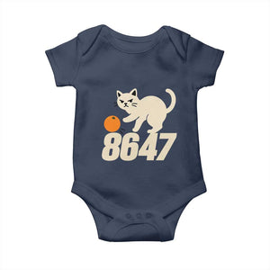 8647 FDT Baby Onesie Funny Cat Political Meme TS14 Navy Print Your Wear