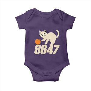 8647 FDT Baby Onesie Funny Cat Political Meme TS14 Purple Print Your Wear