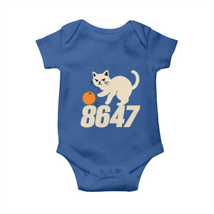 8647 FDT Baby Onesie Funny Cat Political Meme TS14 Royal Blue Print Your Wear