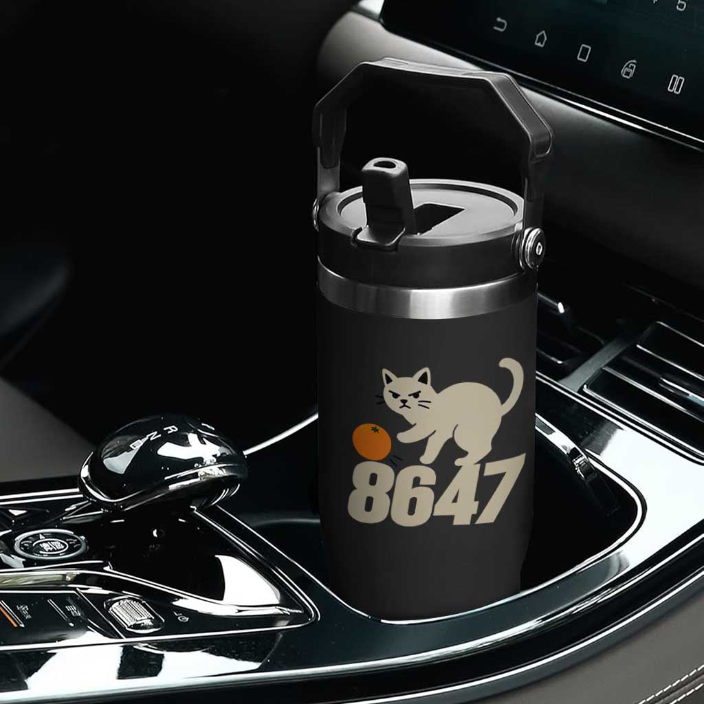 8647 FDT Flip Straw Tumbler Funny Cat Political Meme TS14 Print Your Wear