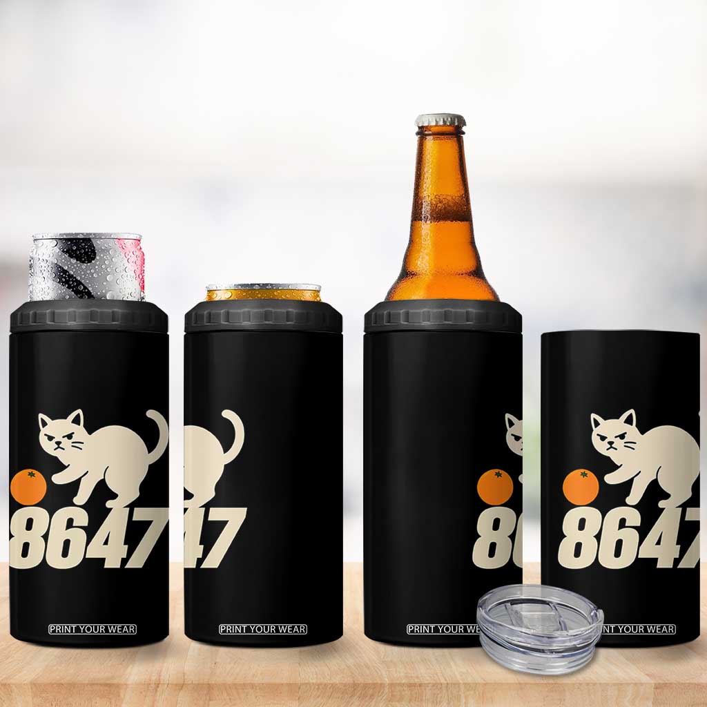 8647 FDT 4 in 1 Can Cooler Tumbler Funny Cat Political Meme TS14 Print Your Wear