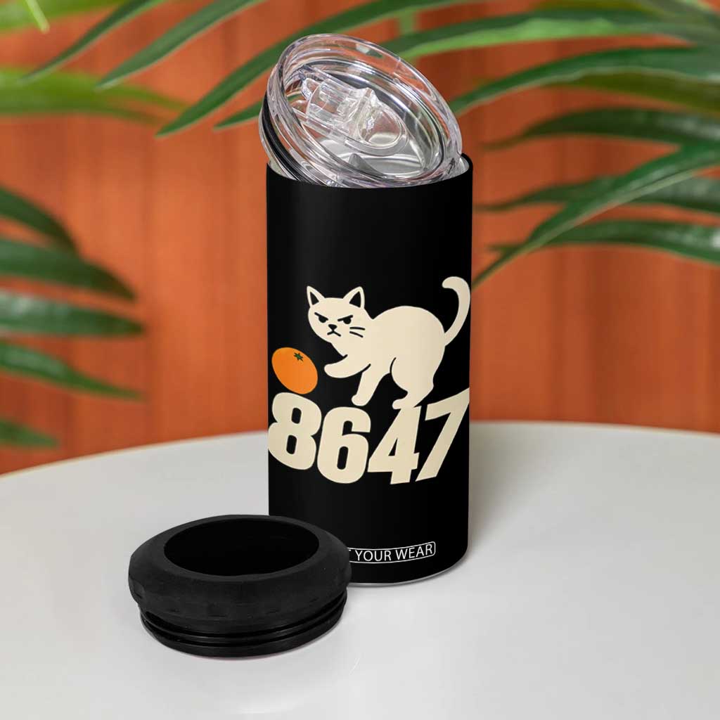 8647 FDT 4 in 1 Can Cooler Tumbler Funny Cat Political Meme TS14 Print Your Wear
