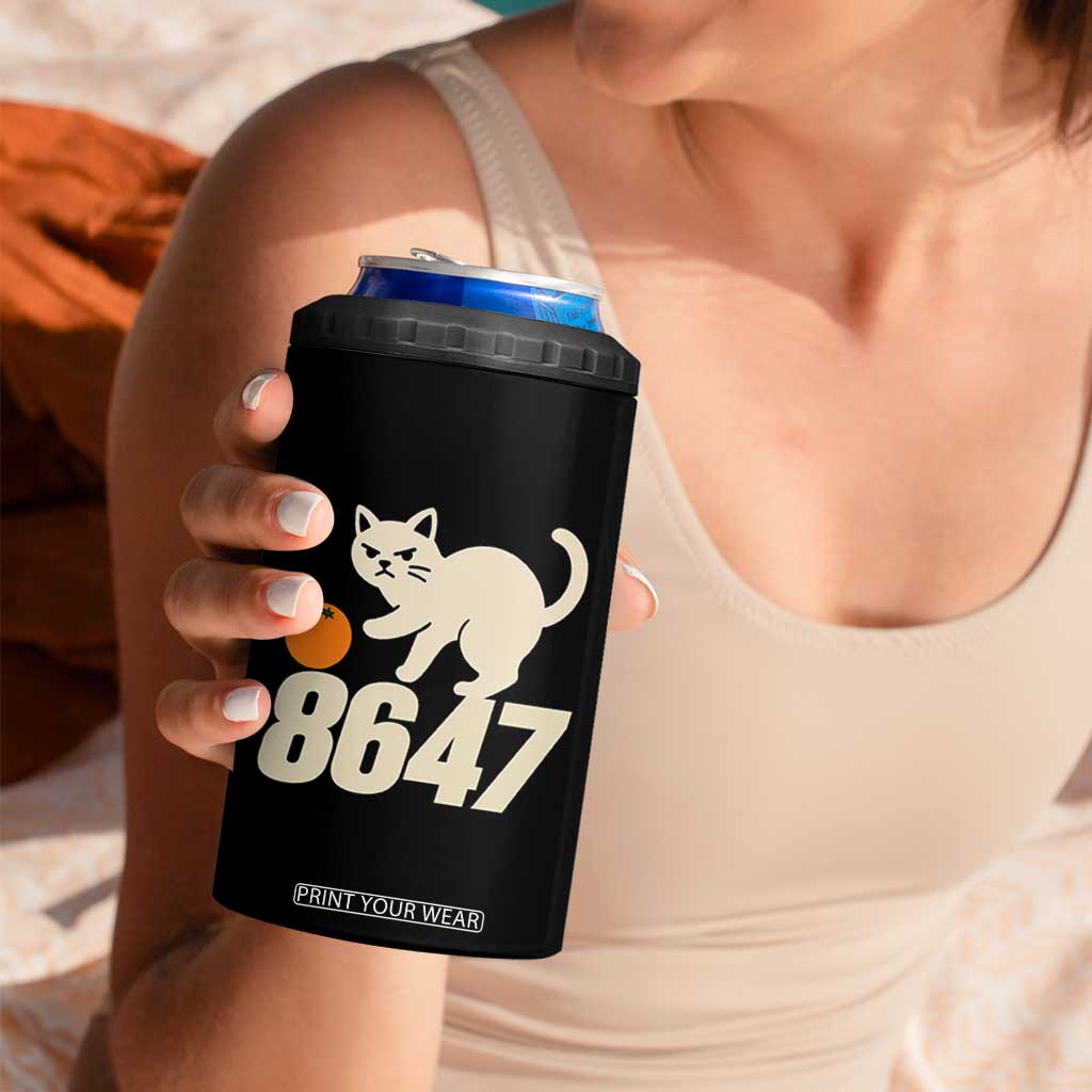 8647 FDT 4 in 1 Can Cooler Tumbler Funny Cat Political Meme TS14 Print Your Wear