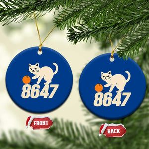 8647 FDT Ceramic Ornament Funny Cat Political Meme TS14 1pc Blue Print Your Wear