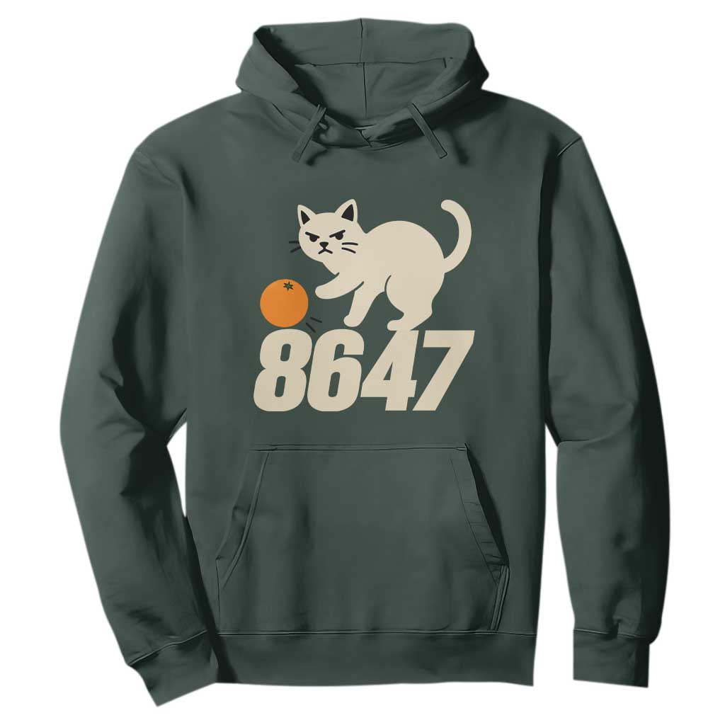 8647 FDT Hoodie Funny Cat Political Meme TS14 Dark Forest Green Print Your Wear