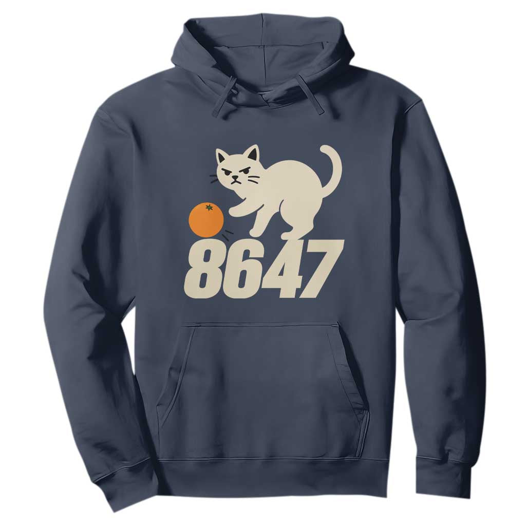 8647 FDT Hoodie Funny Cat Political Meme TS14 Navy Print Your Wear