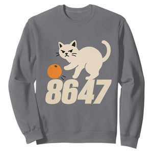 8647 FDT Sweatshirt Funny Cat Political Meme TS14 Charcoal Print Your Wear