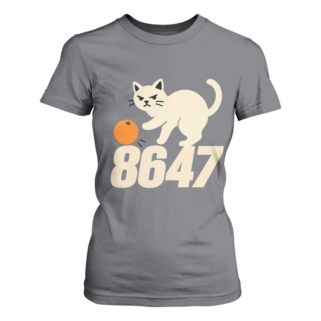 8647 FDT T Shirt For Women Funny Cat Political Meme TS14 Charcoal Print Your Wear