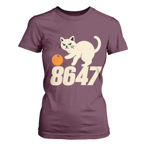 8647 FDT T Shirt For Women Funny Cat Political Meme TS14 Maroon Print Your Wear