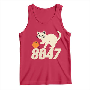 8647 FDT Tank Top Funny Cat Political Meme TS14 Red Print Your Wear
