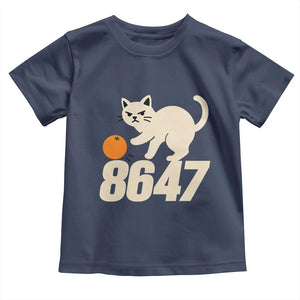 8647 FDT Toddler T Shirt Funny Cat Political Meme TS14 Navy Print Your Wear