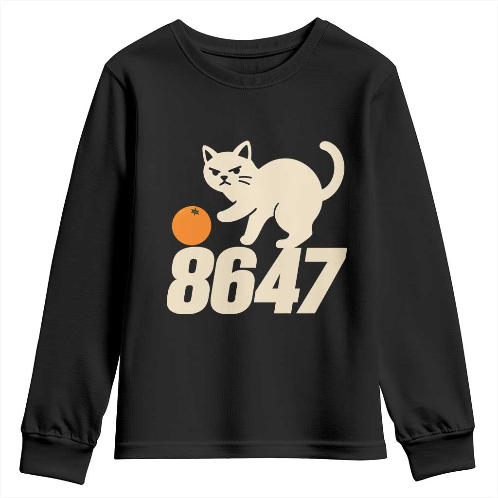 8647 FDT Youth Sweatshirt Funny Cat Political Meme TS14 Black Print Your Wear