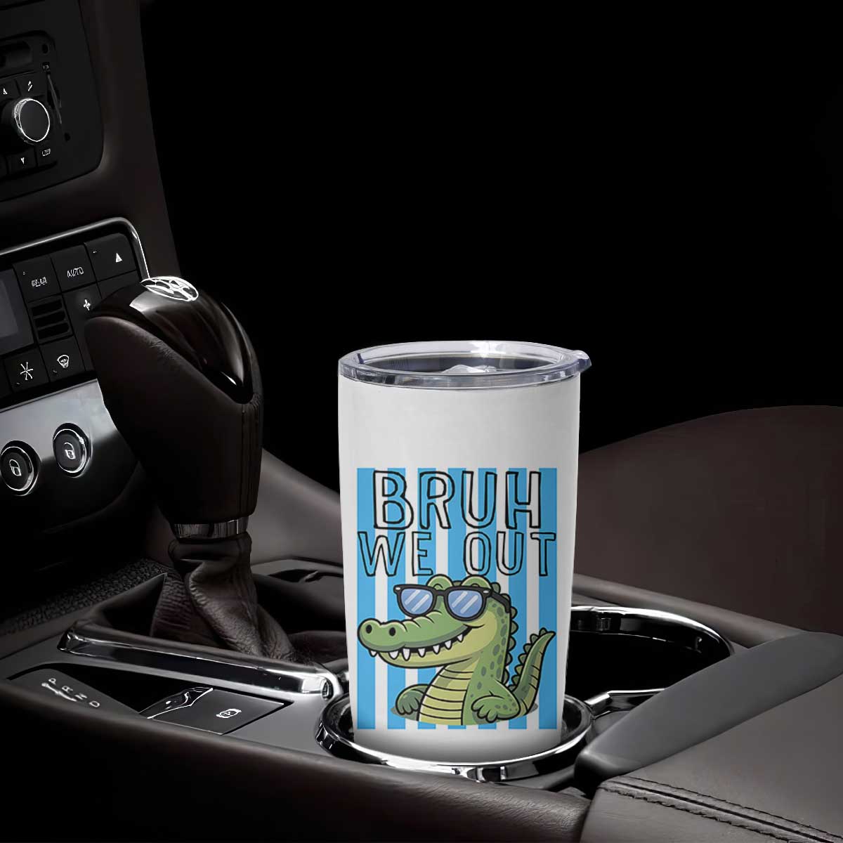 Bruh We Out Alligator Tumbler Cup Last Day of School Teacher TS14 Print Your Wear