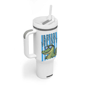 Bruh We Out Alligator Tumbler With Handle Last Day of School Teacher TS14 Print Your Wear