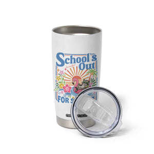 School's Out For Summer Tumbler Cup Funny Raccoon Last Day of School Teacher TS14 Print Your Wear