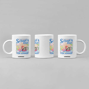 School's Out For Summer Coffee Mug Funny Raccoon Last Day of School Teacher TS14 Print Your Wear